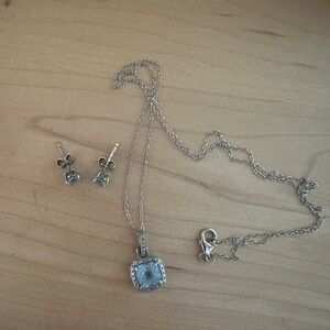 Stunning Blue and Silver Earrings with Elegant Design